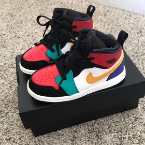 Toddler size 8c Jordan 1 mid Bred Multiple Colors